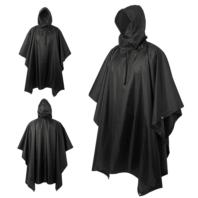 Men's Military Waterproof Zipper Camo Raincoat, Waterproof Rain Coat, Men's Raincoat, Women's Raincoat, Awning, Motorcycle Rain Poncho