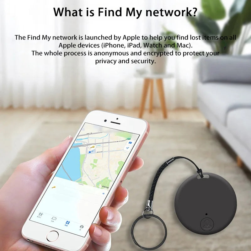 Xiaomi Mini GPS Tracker Smart Air Tag Portable Anti-Lost Reminder Device Finder Car Key Wallet Pets Locator For Apple Find My