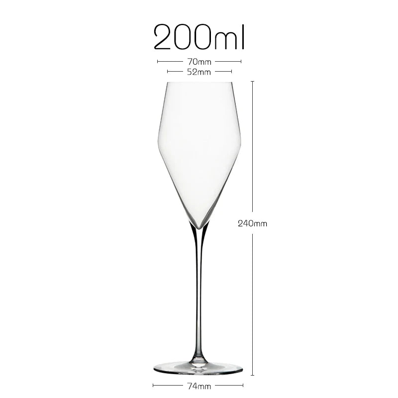 JINYOUJIA Zalto Style Upscale Banquet Crystal Handmade Wine Glass Extremely Thin Masterly Craft Perfect Flawless Classics Goblet