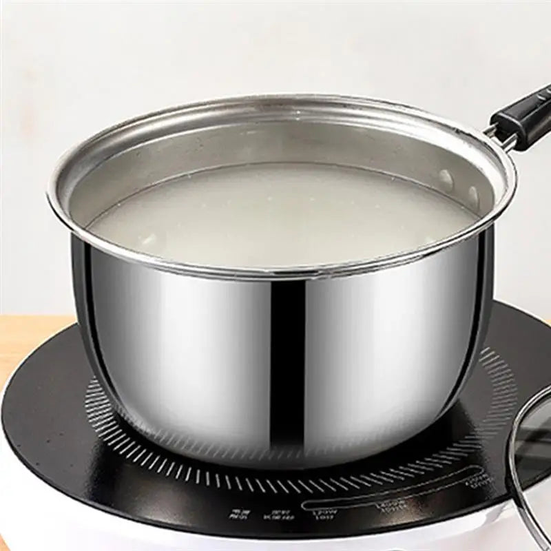 Lid Design With Small Saucepan Kitchen Cooking Pans Universal Stainless Steel Soup Pot For Induction Cooker And Gas Cooker