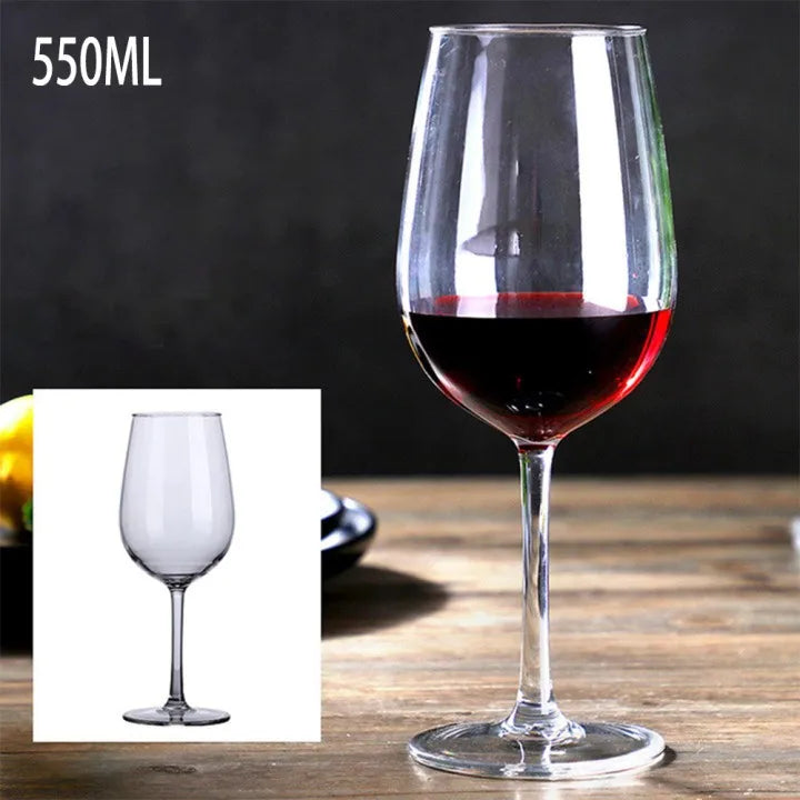 Plastic Transparent Unbreakable Silicone Plastic Wine Cups 320ML/550ML/580ML Bar Home Goblet Drinking Supplie
