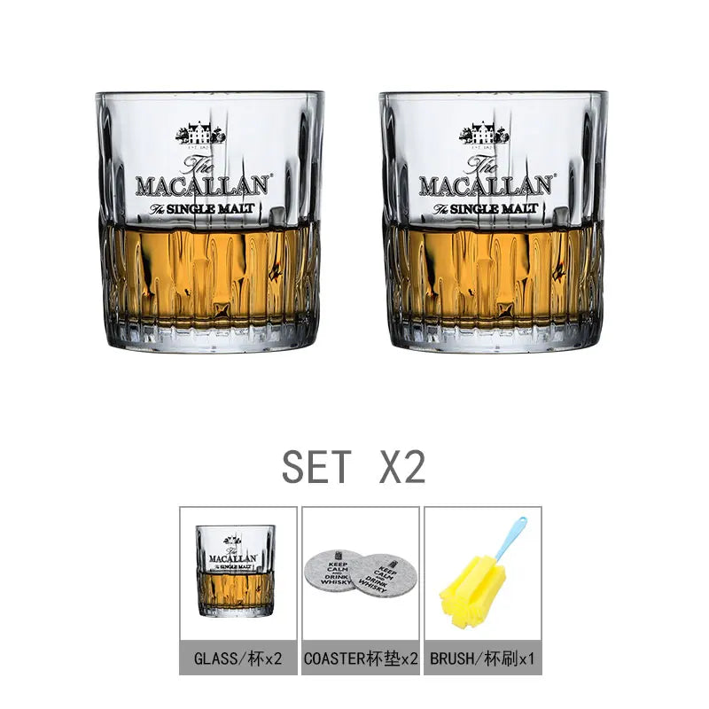 The Macallan Single Malt Whiskey glass whiskey glass cup Tumblers with gift box