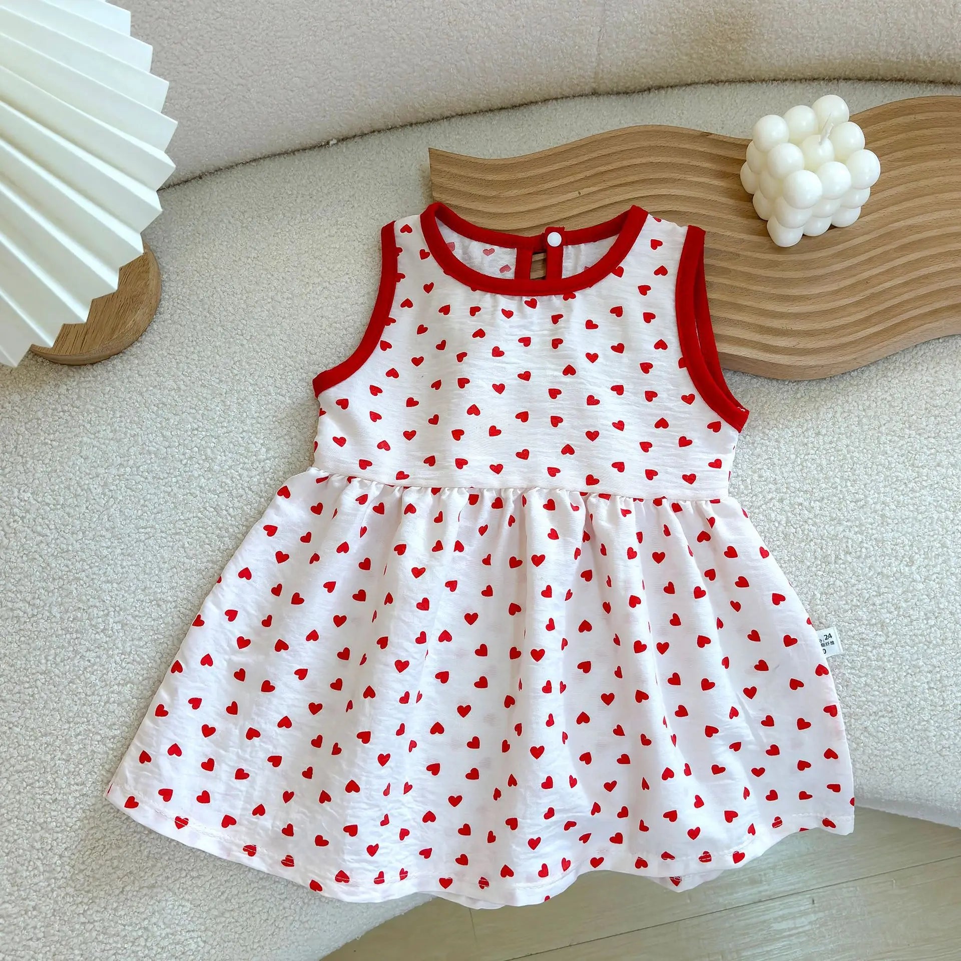 Fashion Printed Sleeveless Girls Dress Newborn Princess Dress Baby Girls Clothes Baby Girl Leisure Dress Baby Clothing