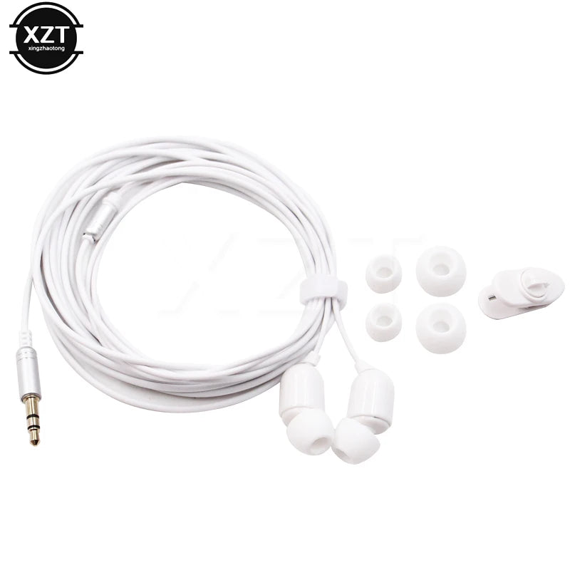 3m Long Line Subwoofer Headset 3.5mm Monitor Headphones Ergonomic Headset Music Earphones Live Headset for Phone Computer MP3