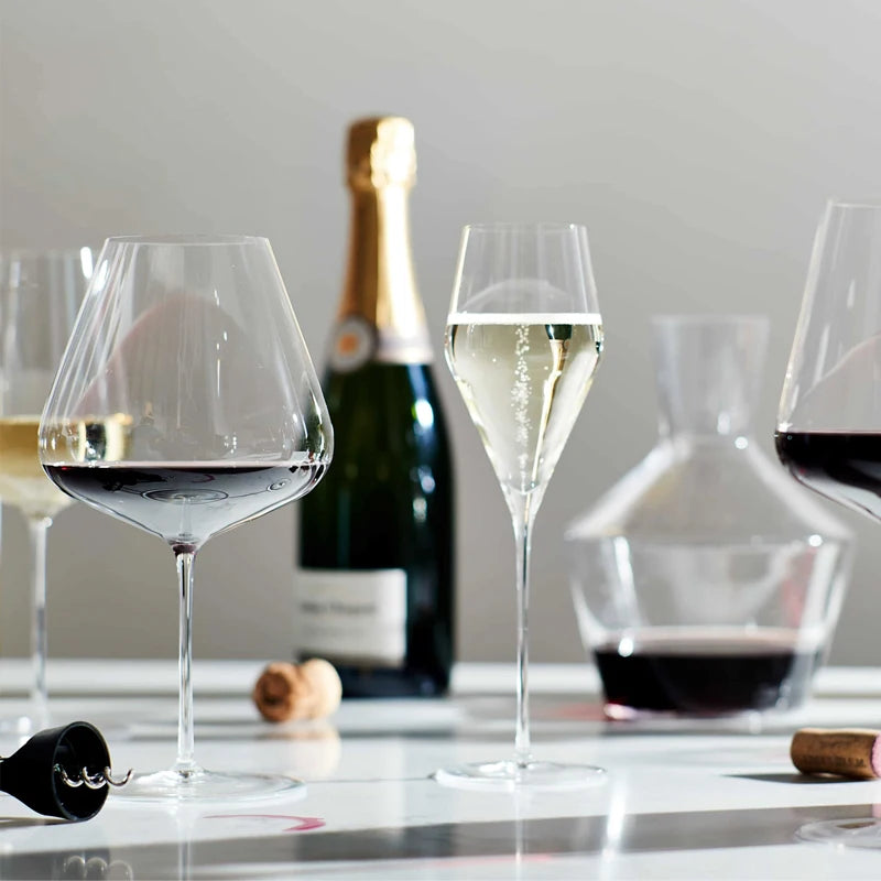 JINYOUJIA Zalto Style Upscale Banquet Crystal Handmade Wine Glass Extremely Thin Masterly Craft Perfect Flawless Classics Goblet
