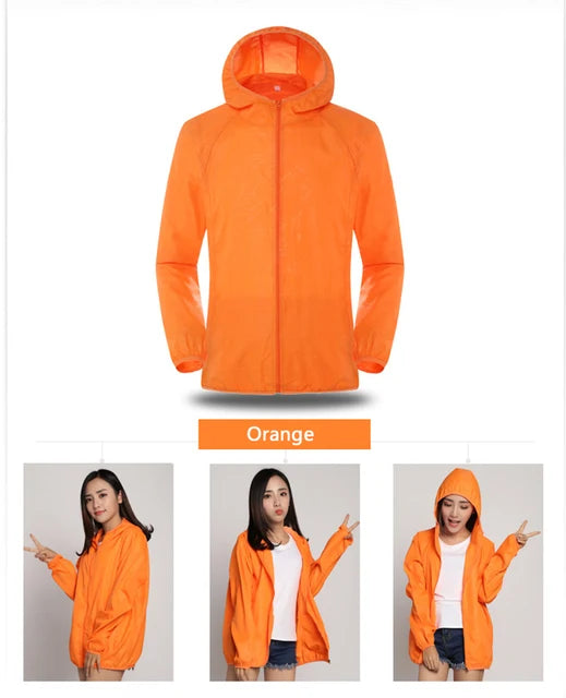 C5 Quick-Drying Waterproof Fishing Coat Unisex Raincoat Outdoor Sun Protection Jackets Lightweight Breathable Women Windbreaker