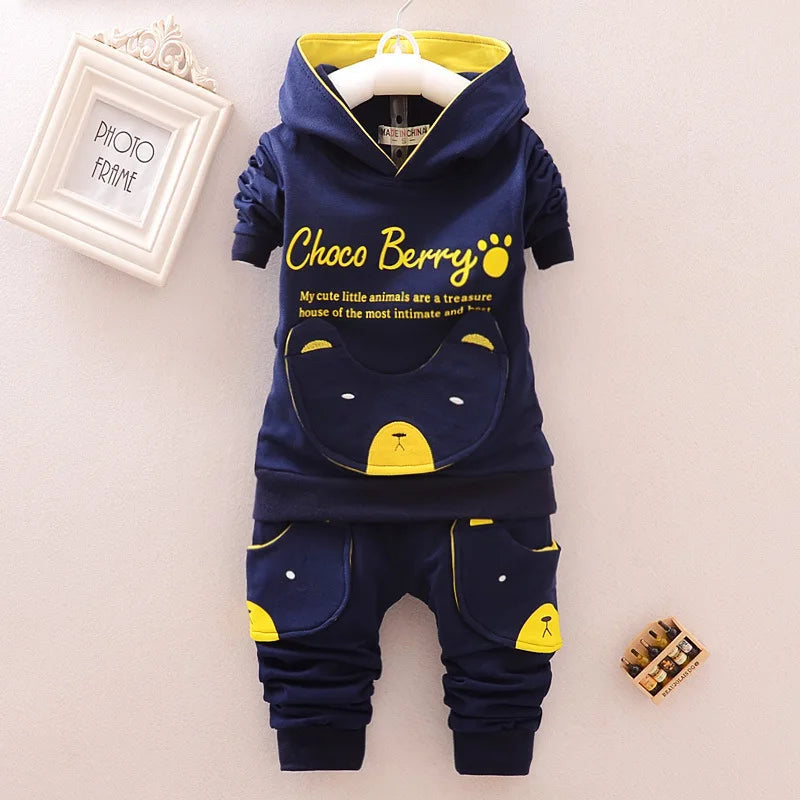 New Spring Autumn Baby Girl Clothes Suit Boys Outfits Children Fashion Hoodies Pants 2Pcs/Sets Toddler Costume Kids Tracksuits