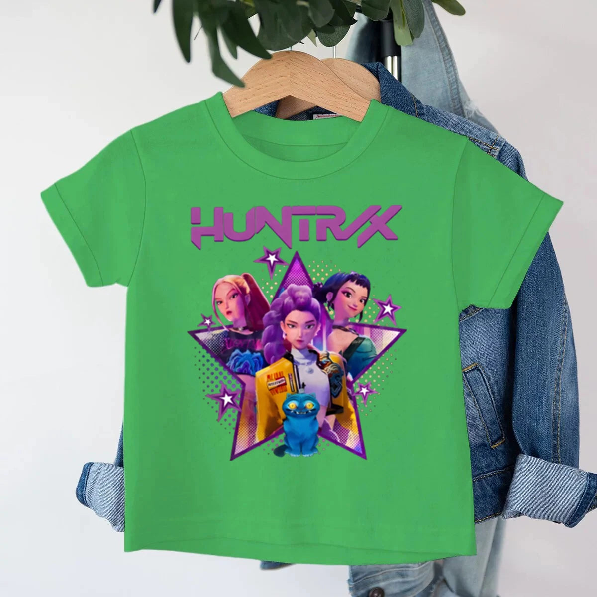 KPop Demon Hunters Kids T-shirt Baby Girls Clothes Fashion Casual Tops 2025 Movie Cotton T Shirt Fans Gift Children's Clothing