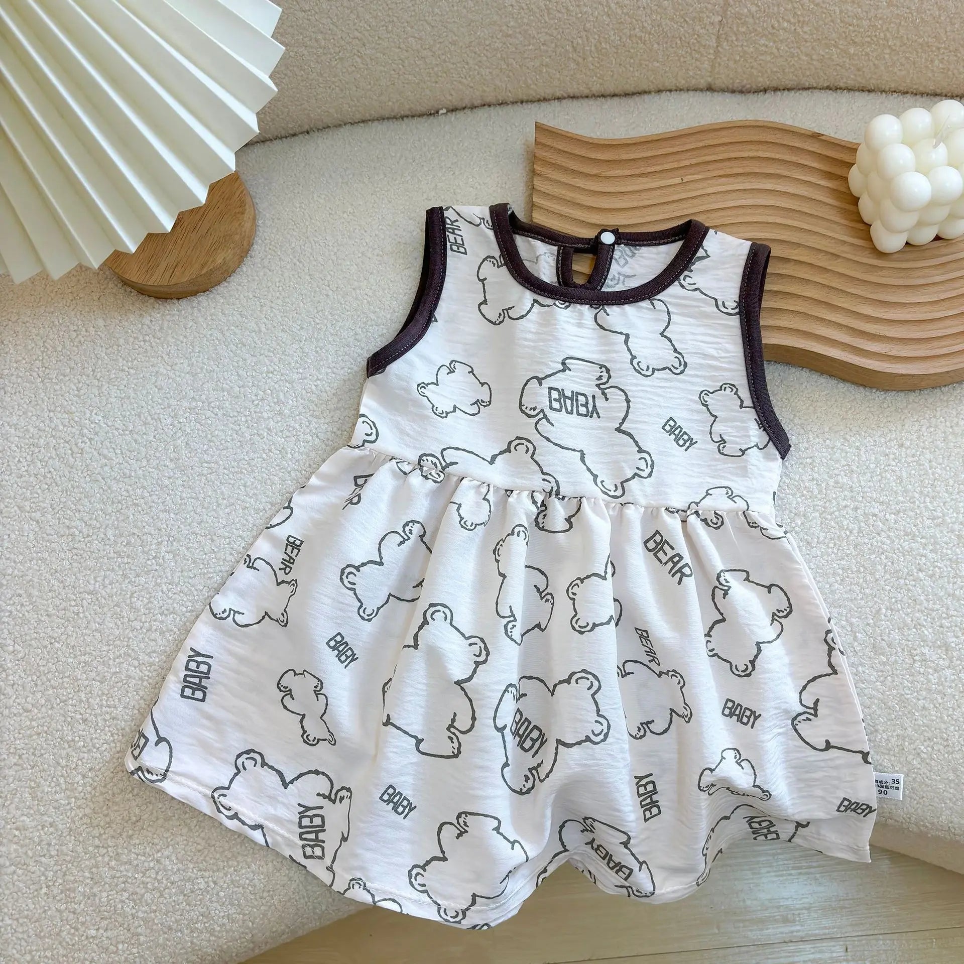 Fashion Printed Sleeveless Girls Dress Newborn Princess Dress Baby Girls Clothes Baby Girl Leisure Dress Baby Clothing