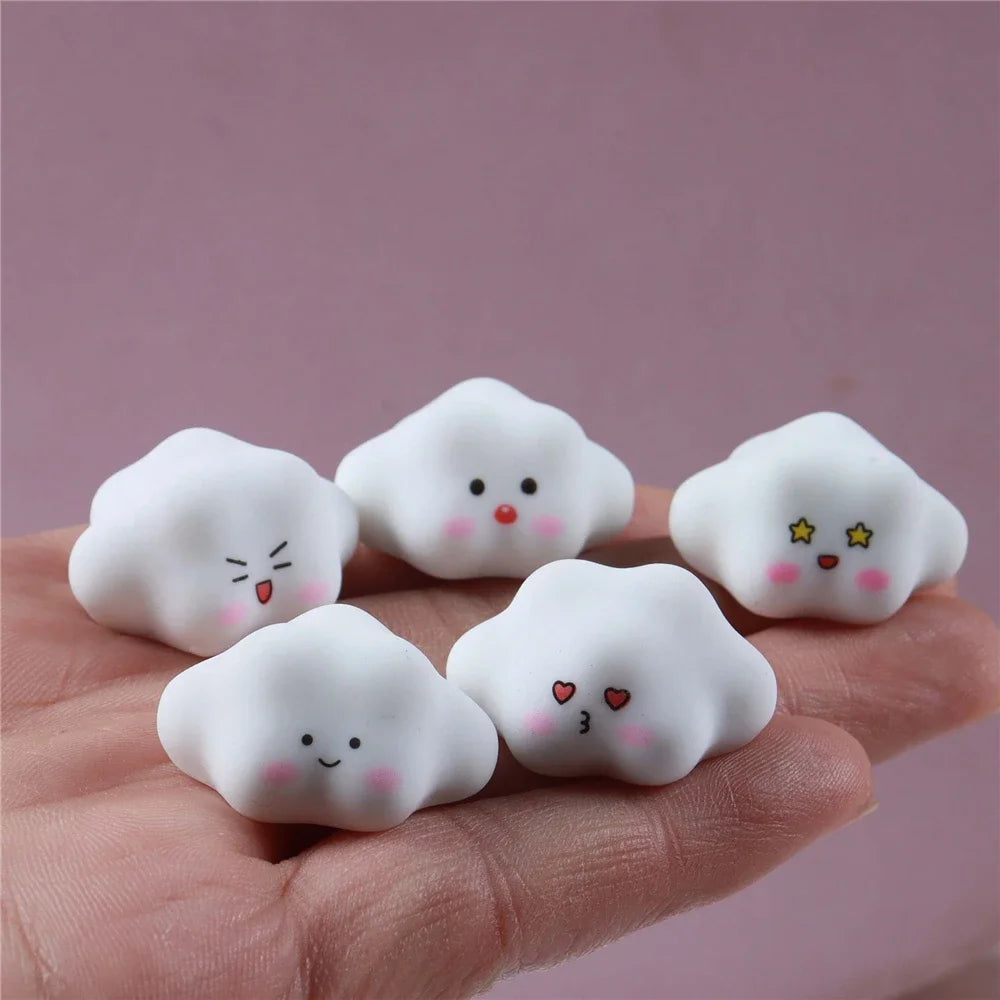 5/10pcs Fluorescence Bowknot Bottle Cat Piglet Room Decor Ornament Miniature Animal Micro Decoration Moss Landscape Accessories