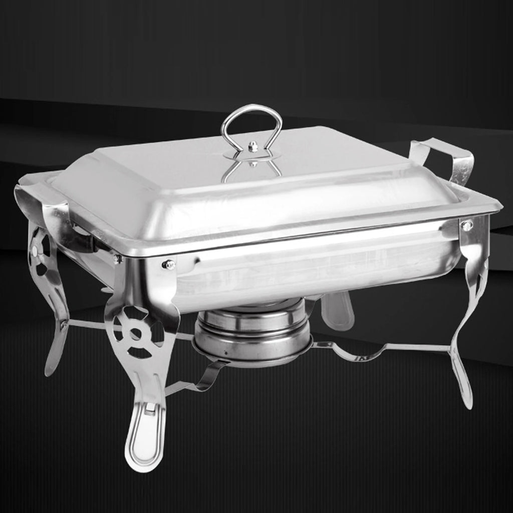 7.5L/ 6L Stainless Steel Chafing Dish Food Warmer Heat Tank Food Insulation W/ Lid for Hotel Catering Buffet Party
