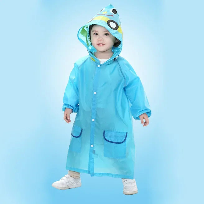 Kids Raincoat Cartoon Animal Style Outdoor Waterproof Children's Raincoat Boys Girls Rainwear Baby Raincoat