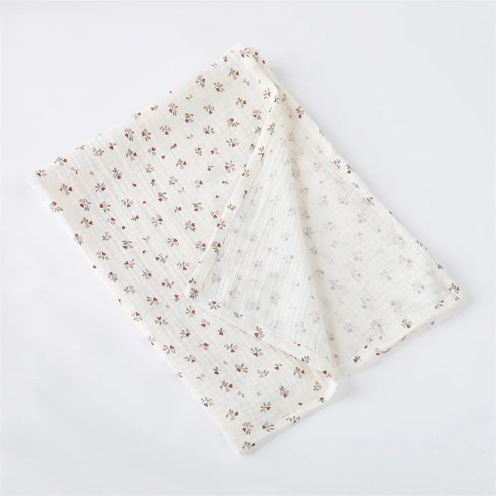 80X65cm Muslin Squares Baby Swaddle Blanket Newborn Diaper Bedding Cotton Stroller Blankets Babies Accessories Infant Nap Cover