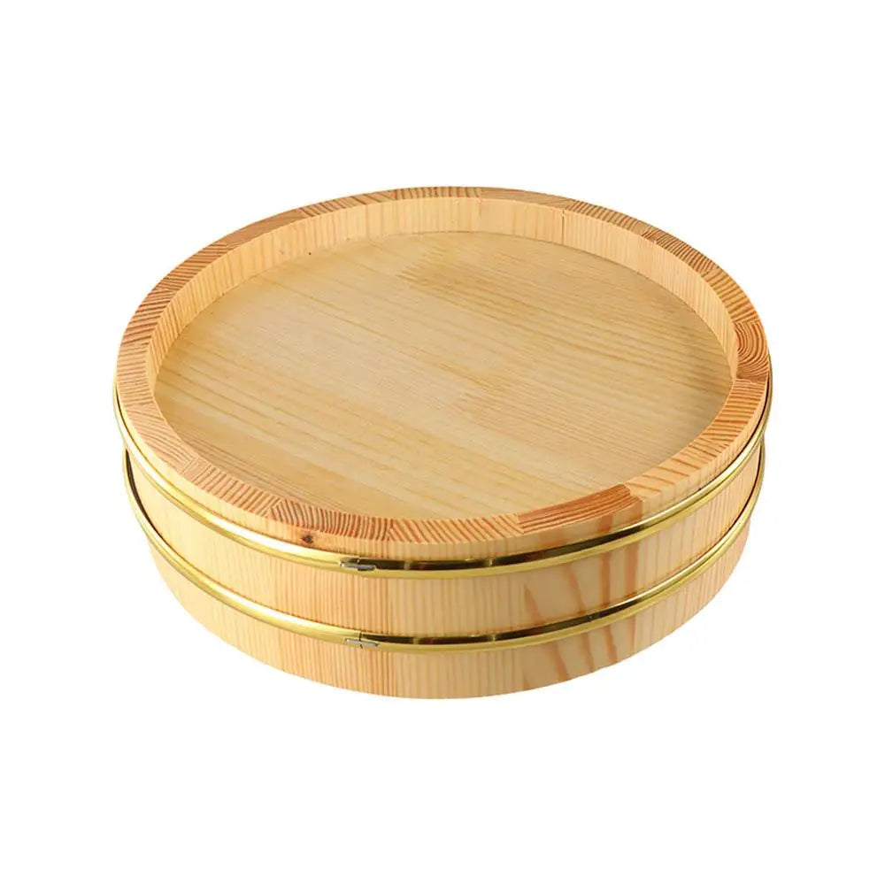 Creative Rice Sushi Bowl Bucket Tub Rustic Reusable Japanese Steamer Barrel Exquisite Multi-Function Wood Box