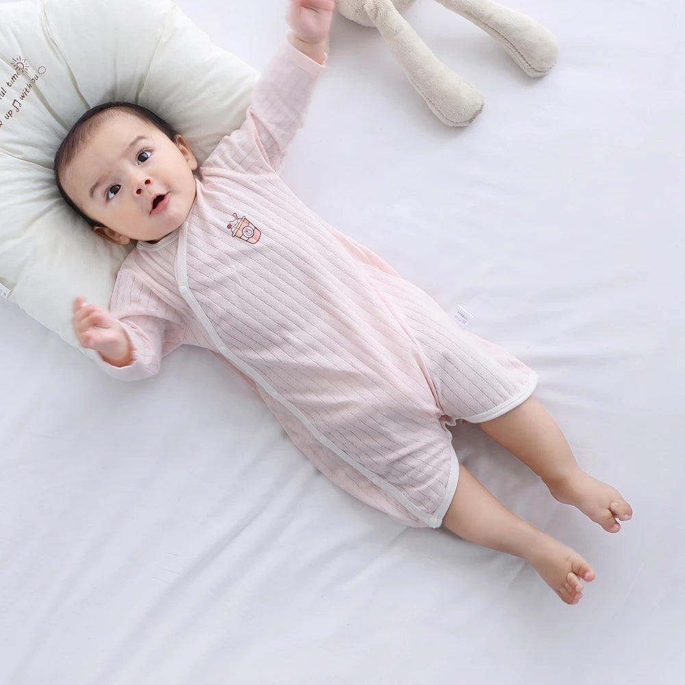Summer Newborn Baby Homewear Cotton Infant Rompers Soft Baby Bodysuit Breathable Boy Girls Pajamas Baby Clothes 0-18 Months