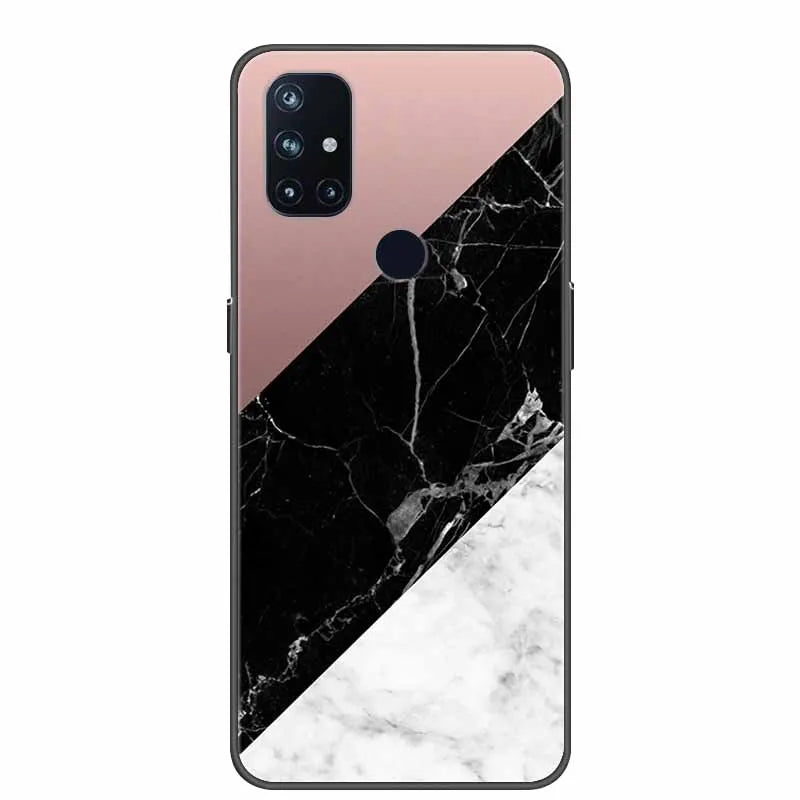 For OnePlus Nord N10 5G Cases N100 N200 Marble Soft Silicone Back Cover for OnePlus Nord N10 N 10 Phone Case Shockproof Coque