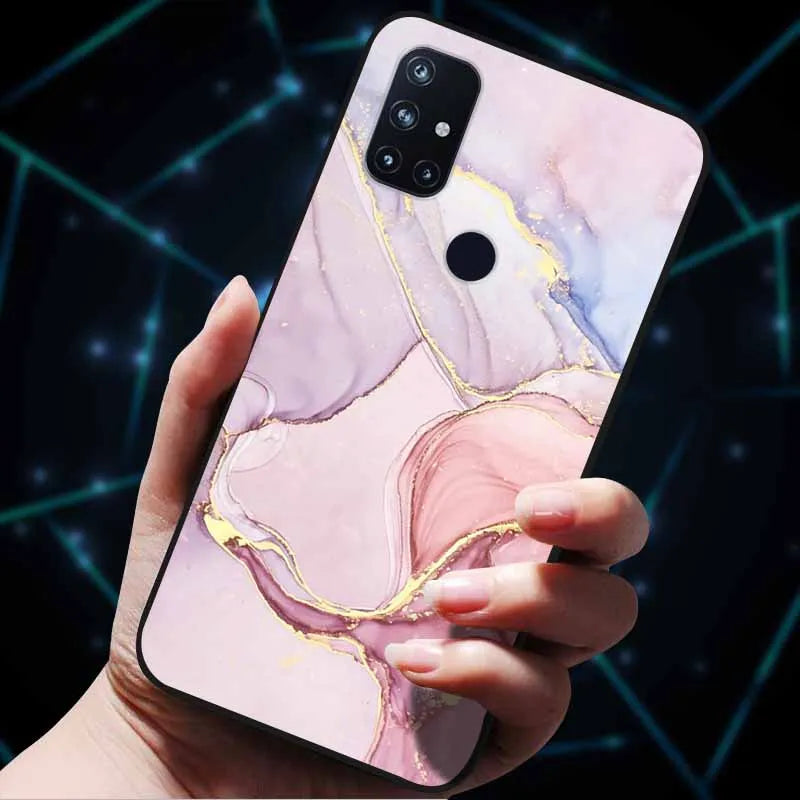 For OnePlus Nord N10 5G Cases N100 N200 Marble Soft Silicone Back Cover for OnePlus Nord N10 N 10 Phone Case Shockproof Coque