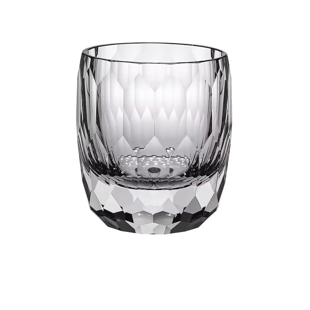 Japanese Handmade Carved Crystal Glass Whiskey Glasses, Household Foreign Wine Glasses, Water Glasses, Gift Collection, 200ml