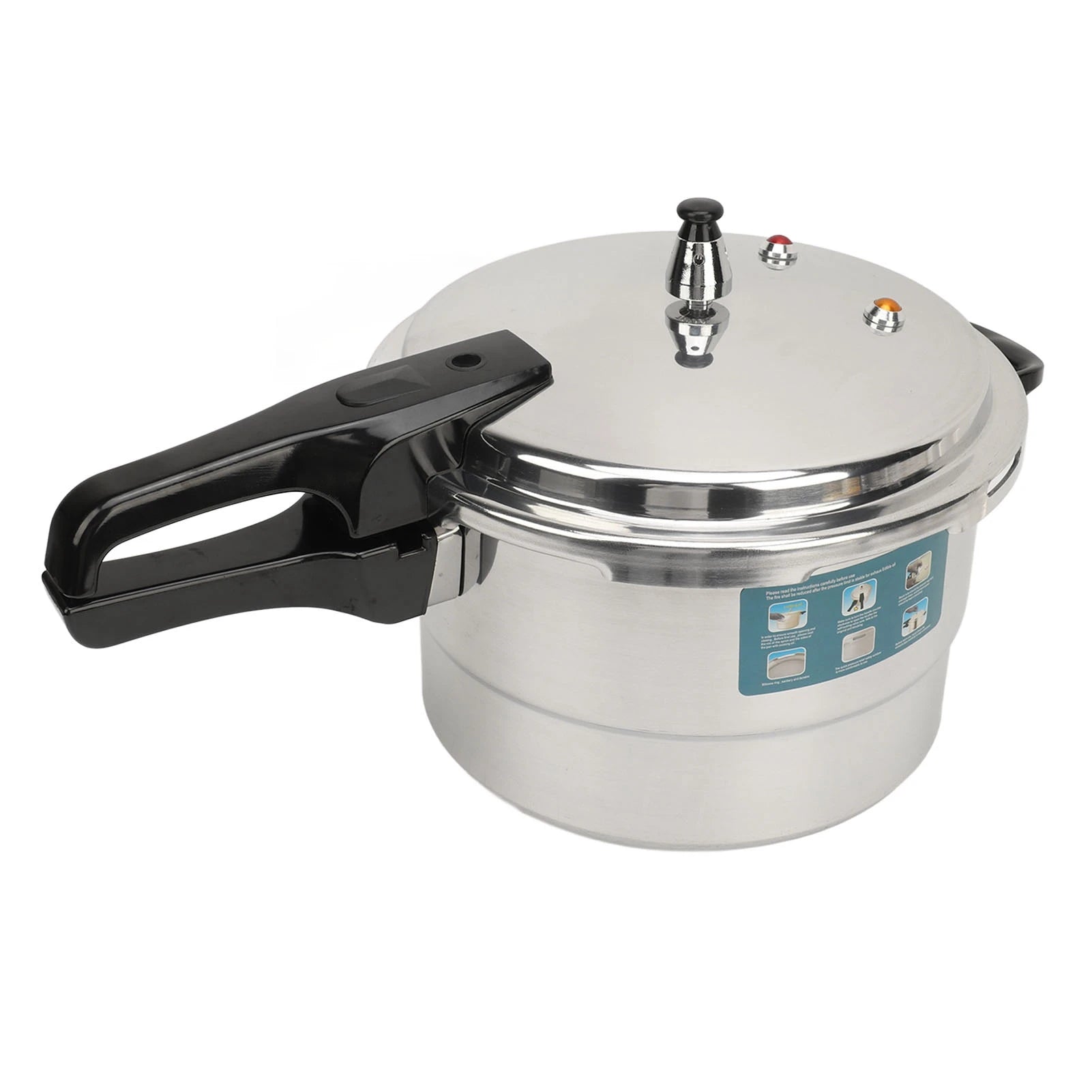Stovetop Pressure Cooker Pressure Cooker Rapid Heat Conduction Safety Valves Multi Purpose Anti Clogging Universal for Cooking