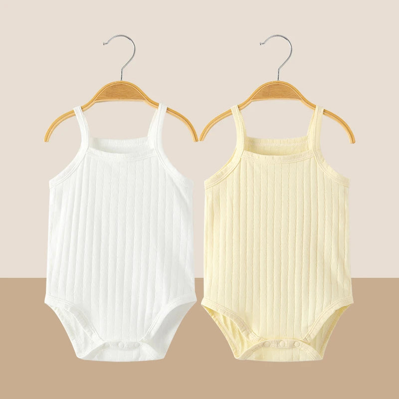 Soft &amp; Breathable Cotton Summer Sleeveless Baby Romper Baby Girl Bodysuit Newborn Baby Clothes Baby Jumpsuit