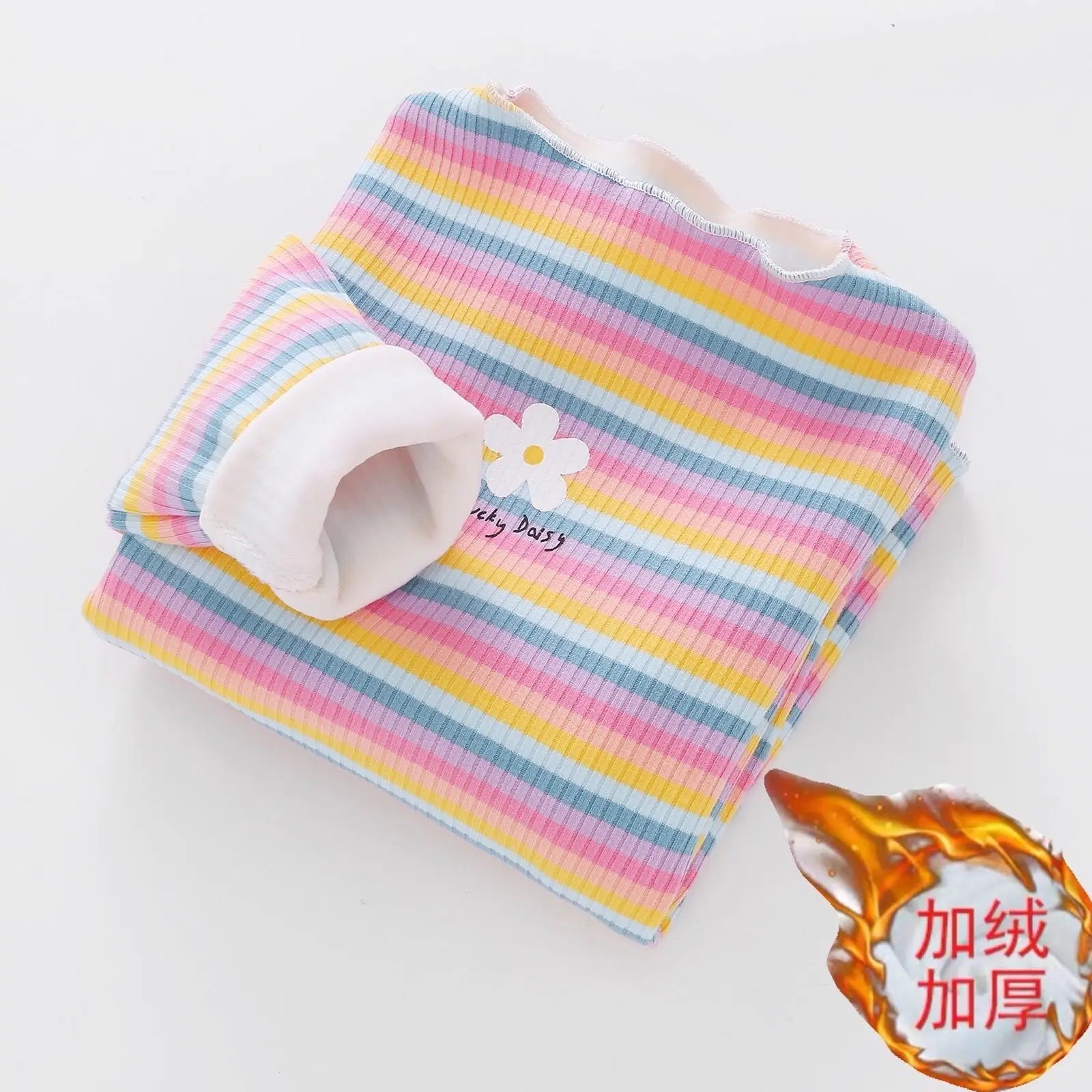 Children's T-Shirts Color Stripe Flower Printing Kids Clothes for 2 To 6 Years Girls Tshirts Boutique Outfits for Girls