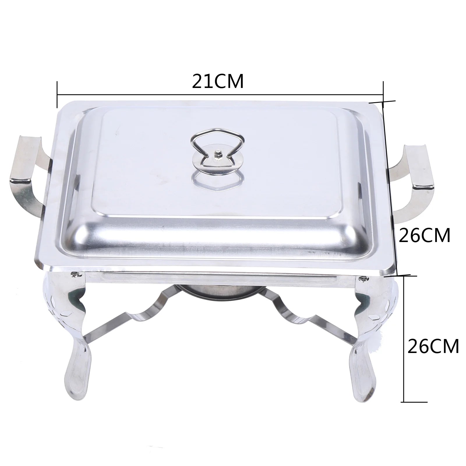 7.5L/ 6L Stainless Steel Chafing Dish Food Warmer Heat Tank Food Insulation W/ Lid for Hotel Catering Buffet Party