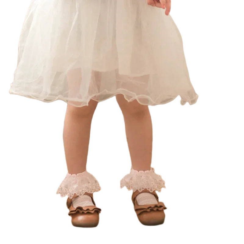 Baby Girl 0-3 Years Summer Ruffle Socks Cute Infant Princess Toddler Dress Frilly Breathable Cotton Socks 0-12/12-24/24-36M Kids