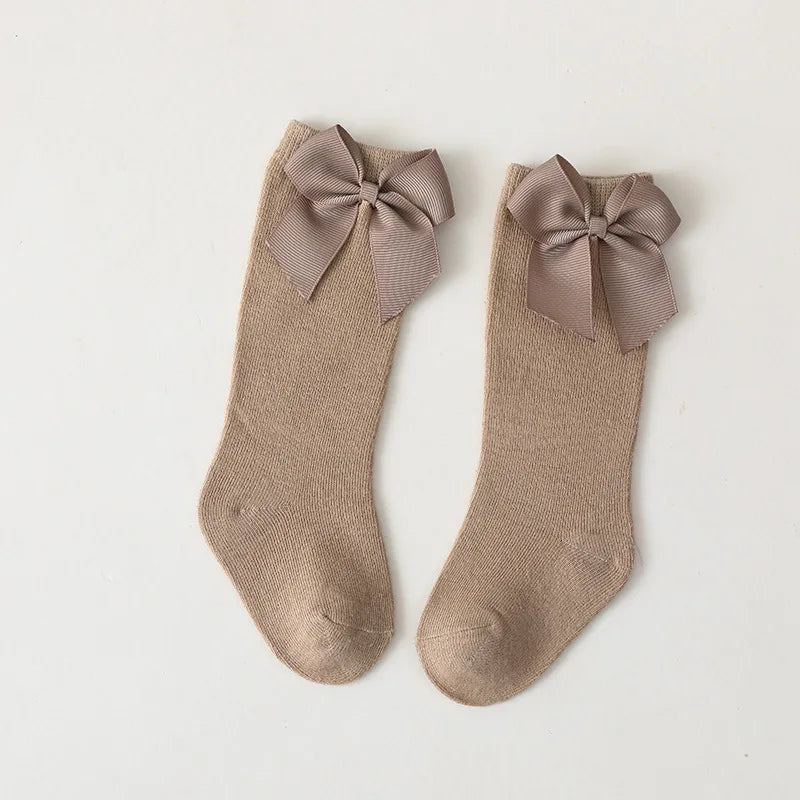 Baby Girls Socks Toddler Spanish Style Bow Cotton Mesh Breathable Newborn Infant Socks 0-5 Years