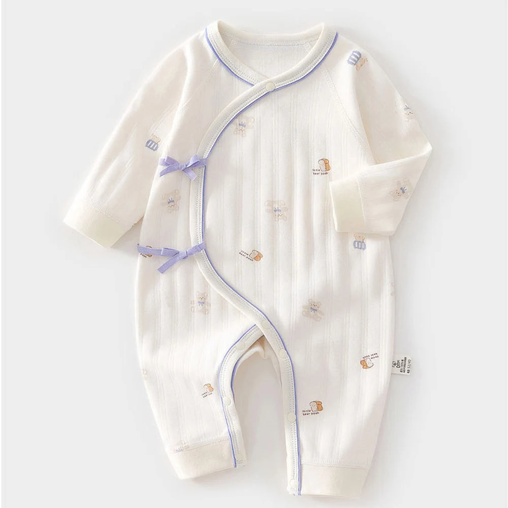 Newborn Baby Girl Clothes Hospital Baby Boy Romper Long Sleeve 100% Cotton 0 6 Months Unisex Baby Jumpsuit