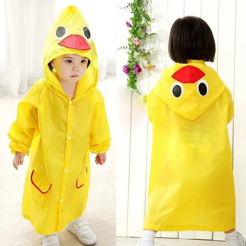 Kids Raincoat Cartoon Animal Style Outdoor Waterproof Children's Raincoat Boys Girls Rainwear Baby Raincoat