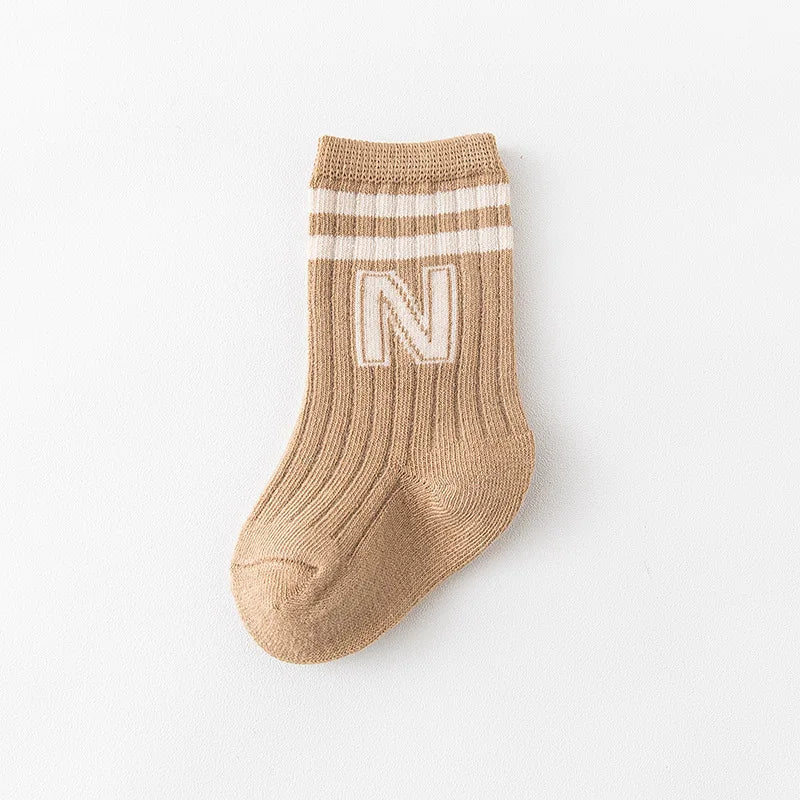 Newborn Baby Girls Socks Children's Non Slip Boys Socks Cute Mather Kids White Soft Cotton Solid Color Socks Baby Stuff Clothes