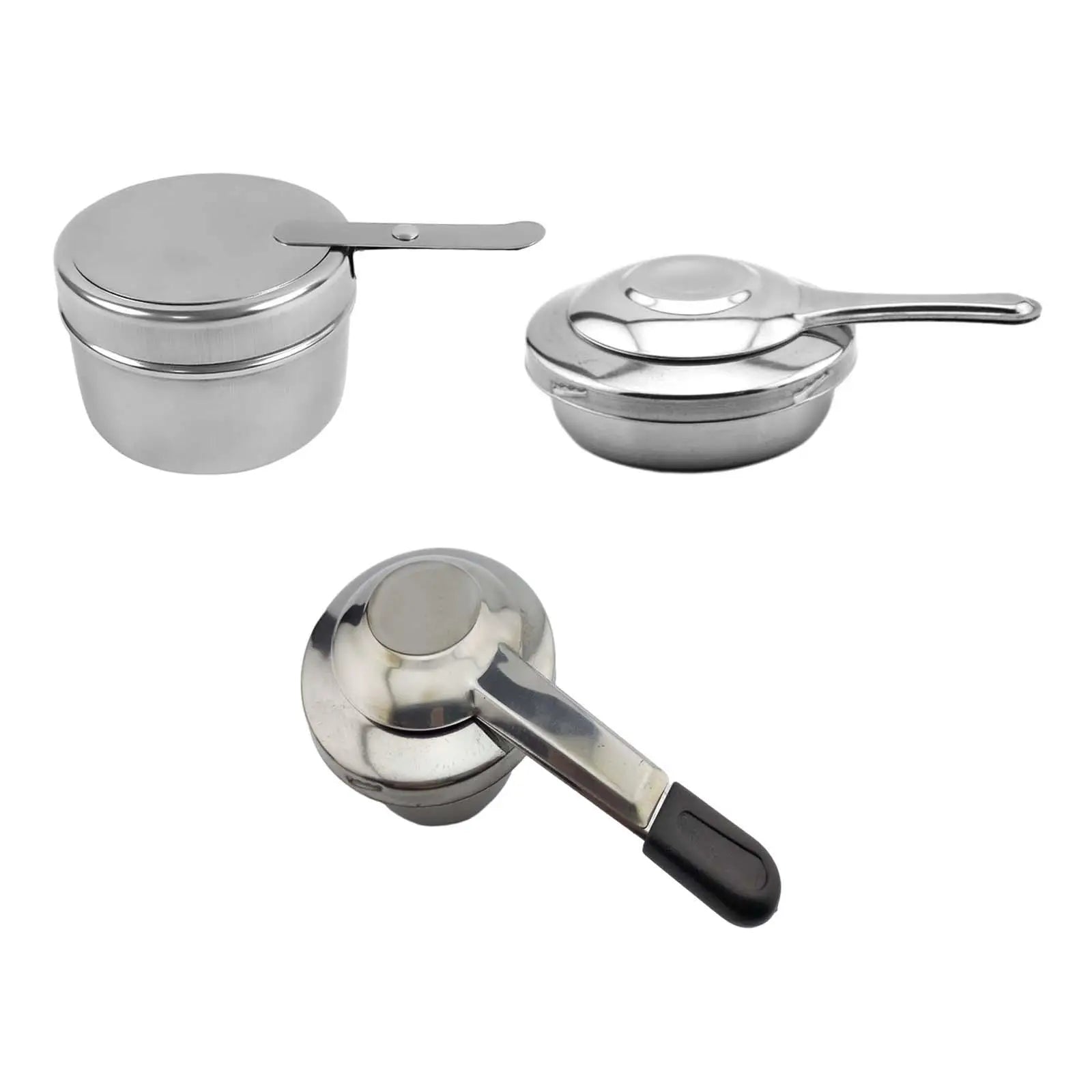 Stainless Steel Fuel Holder Catering Warmer Set with Lid Portable Chafing Fuel Holders for Dormitory Hotel Household Outdoor