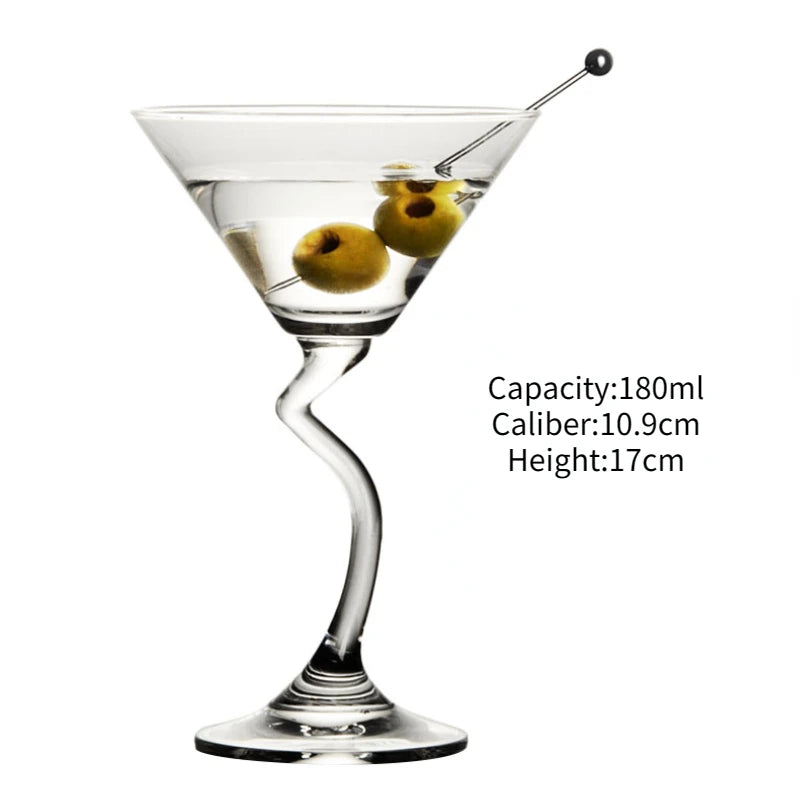 Creative Cocktail Glass Cup Beer Juice Whiskey Glass Cup Martini Wine Cup For Drinking Bar Party Wedding Christsmas Gift Tool