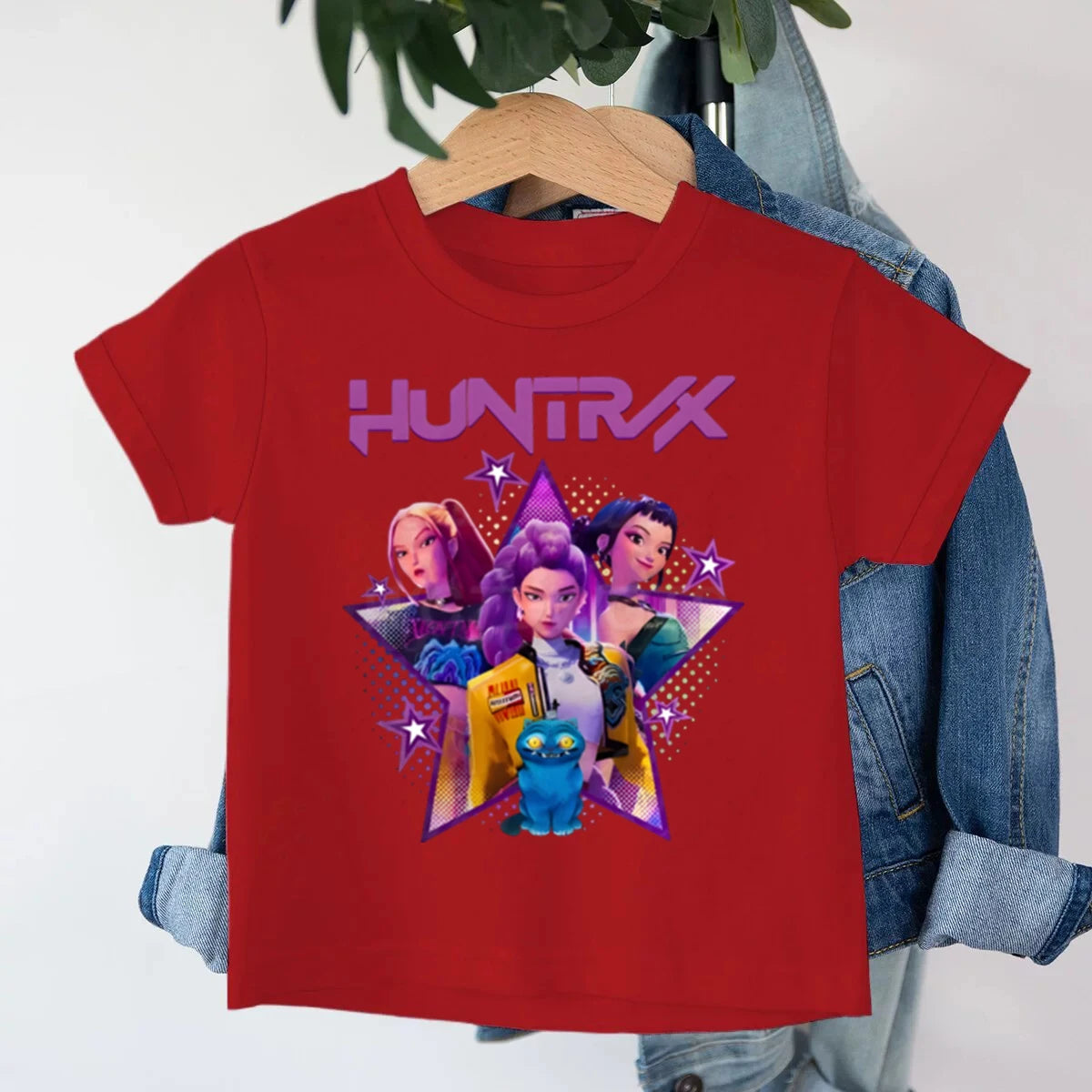 KPop Demon Hunters Kids T-shirt Baby Girls Clothes Fashion Casual Tops 2025 Movie Cotton T Shirt Fans Gift Children's Clothing