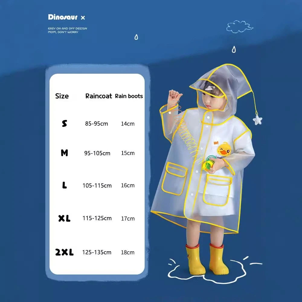 Special Raincoats for School Students Boys And Girls Waterproof Outdoor Rain Jackets  Protective Coats