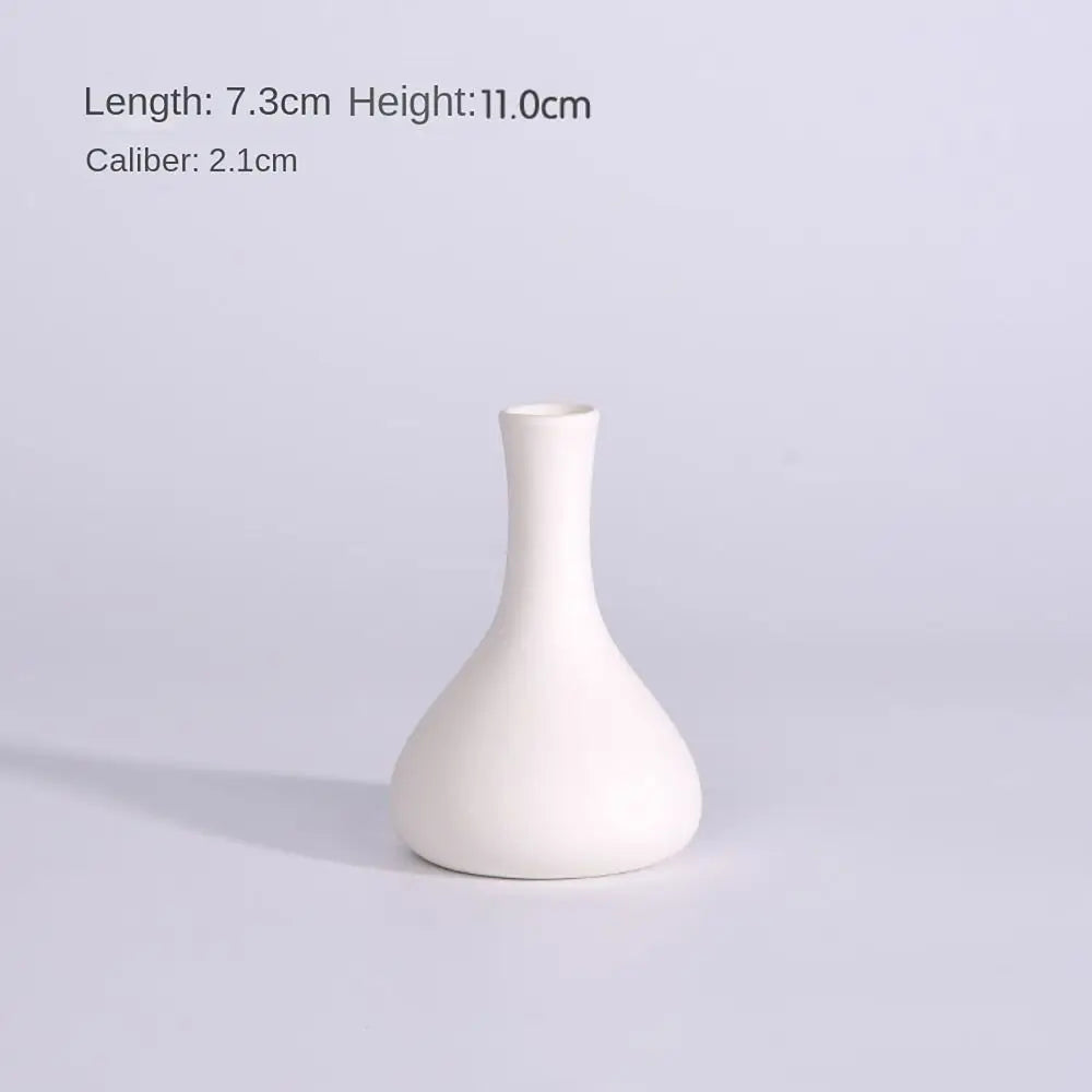 Nordic Style Ceramic Vase Ceramic Vase Desktop Ornaments Dried Flower Decor Hydroponic Plant Vase Bouquets Vases