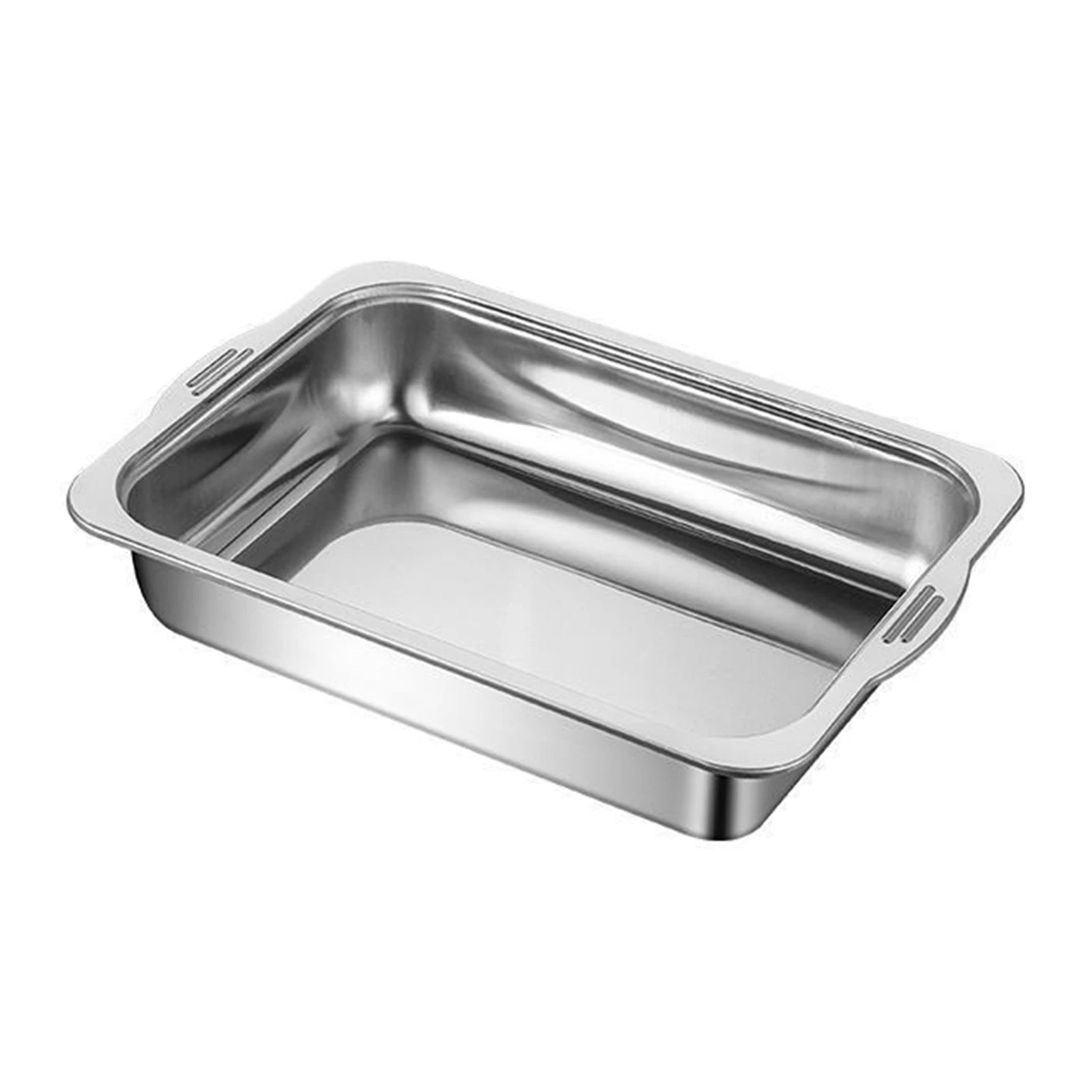 Large Capacity Stainless Steel Fish Deep Plate Both Gas and Induction Cooker BBQ Fried Beef Food Tray Seafood Dish Bbq Plate
