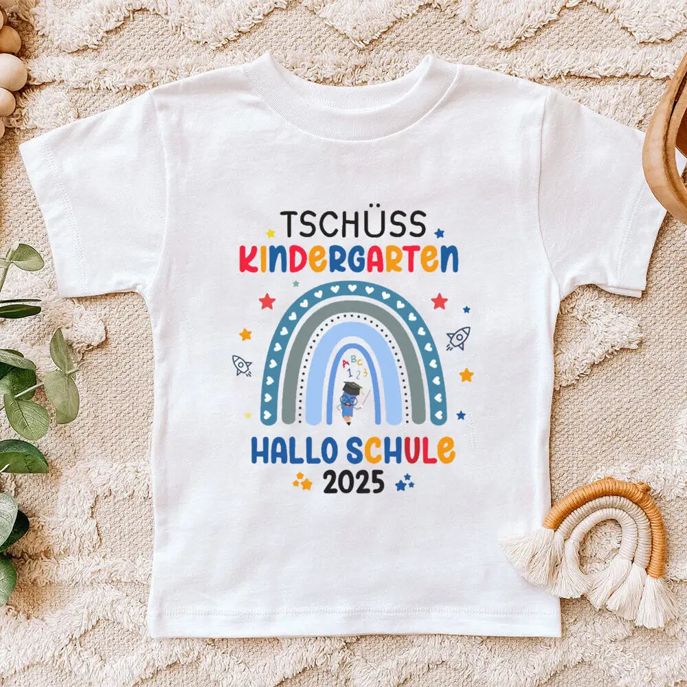 Farewell Gift Daycare T-shirt Rainbow 2025 I Back To School Gift Outfit Child 2025 I School Enrollment Shirt Clothes