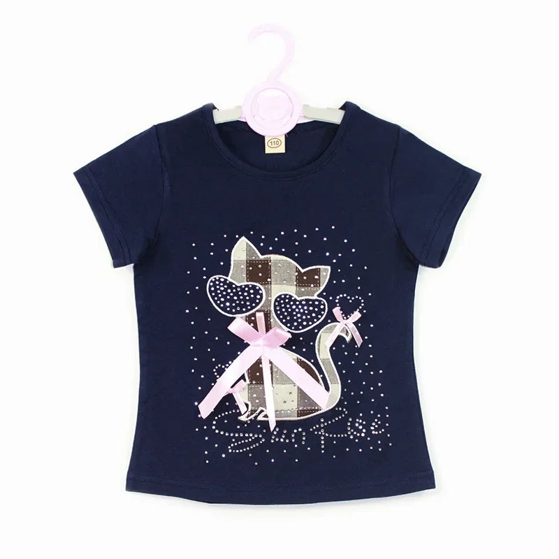 V-TREE Summer Baby Boys T Shirt Cartoon Car Print Cotton Tops Tees T Shirt For Boys Kids Children Outwear Clothes Tops 2-8 Year