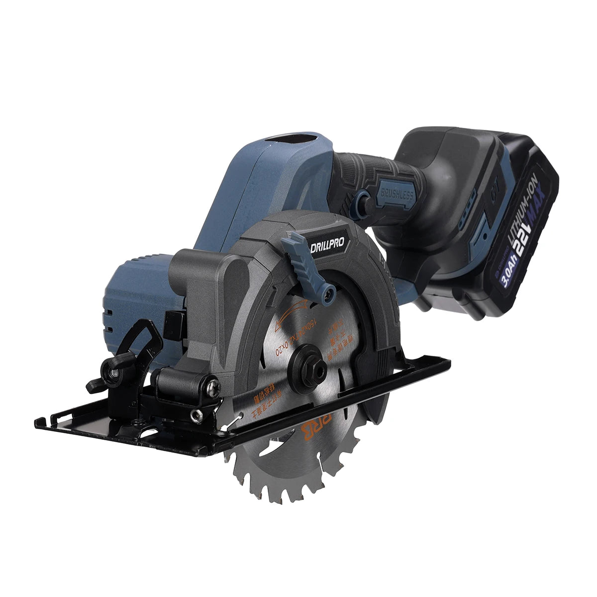 Handheld Brushless Circular Saw 150mm Multifunctional Cutting Tool Cordless Electric Saw Battery Digital Display for Makita 21V