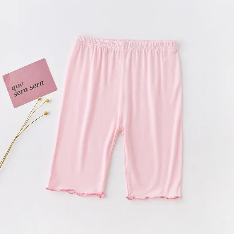 Summer Girls Pants Candy Color Kids Clothes Teenager Panty Trousers Casual Baby Bottoms Sport Knee Length Girl Leggings