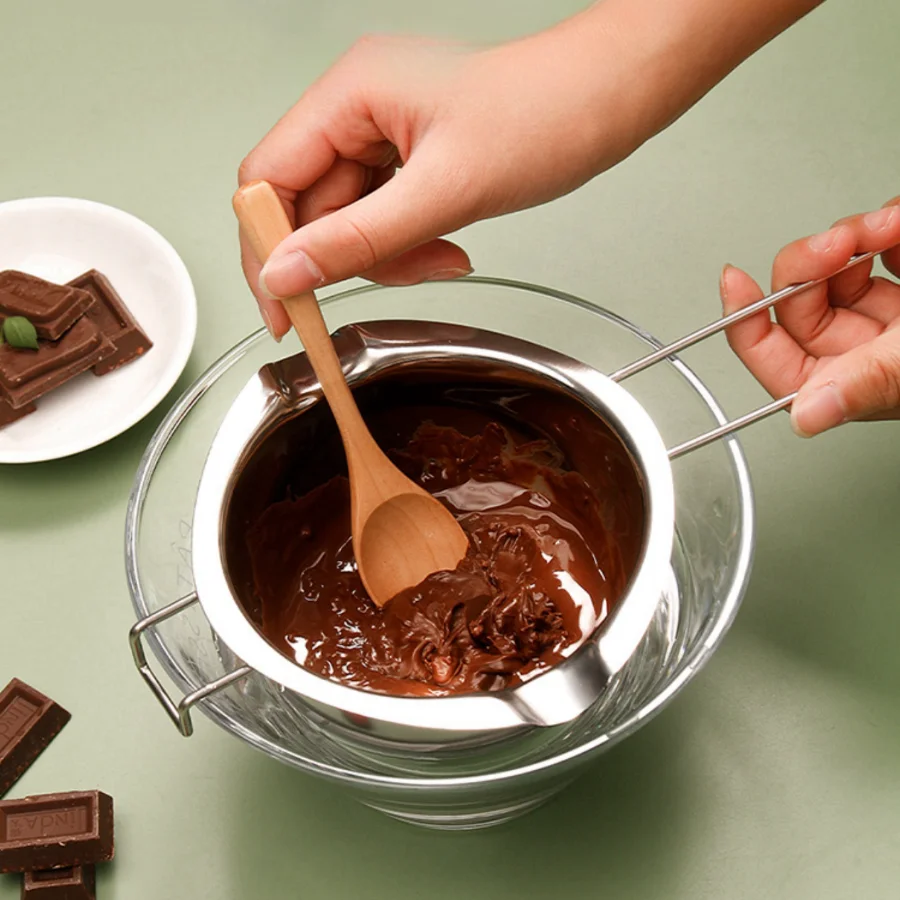 Wholesale Bakeware Wax Candle Candy Melts Chocolate Double Boiler Metal Stainless Steel Chocolate Warmer Melting Bowl
