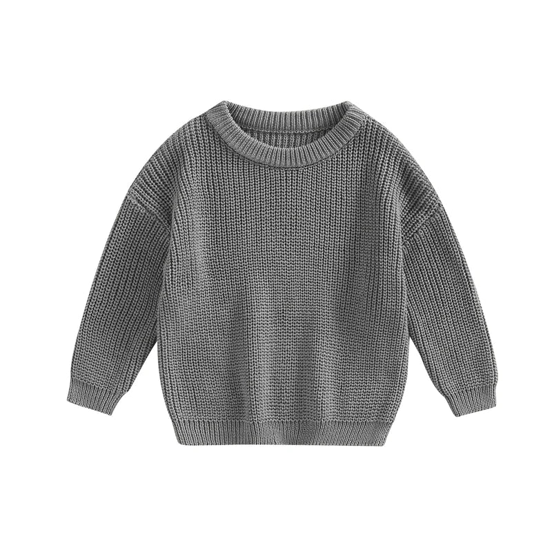 0-9M Autumn New Baby Boys Girls Clothes Baby Sweater Toddler Knit Sweater Newborn Knitwear Long Sleeve Cotton Baby Pullover Tops
