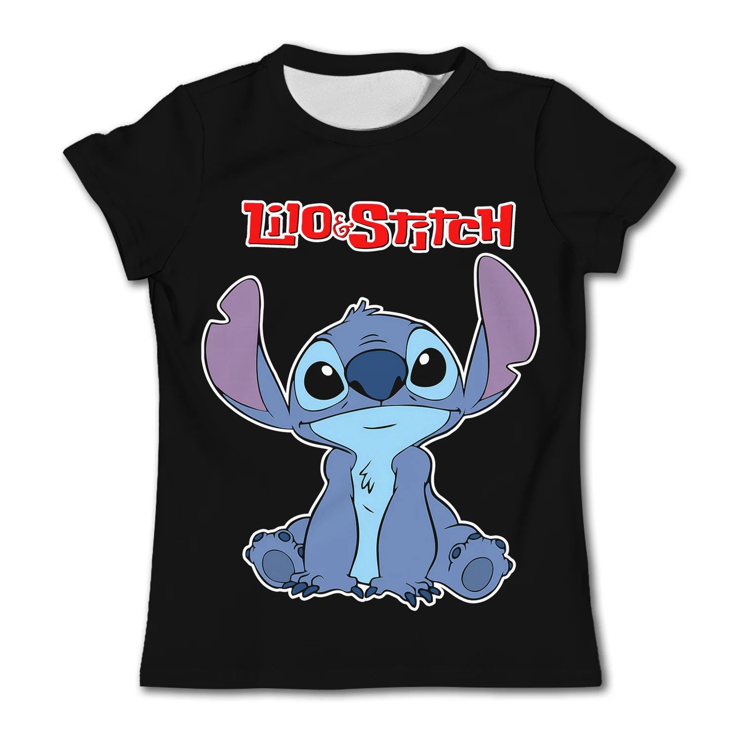 Birthday T Shirts for Kids Cartoon Girls Stitch Clothes Boys Baby T-shirt Girl Soft Short Sleeve KID Sportswear Child Top Tees