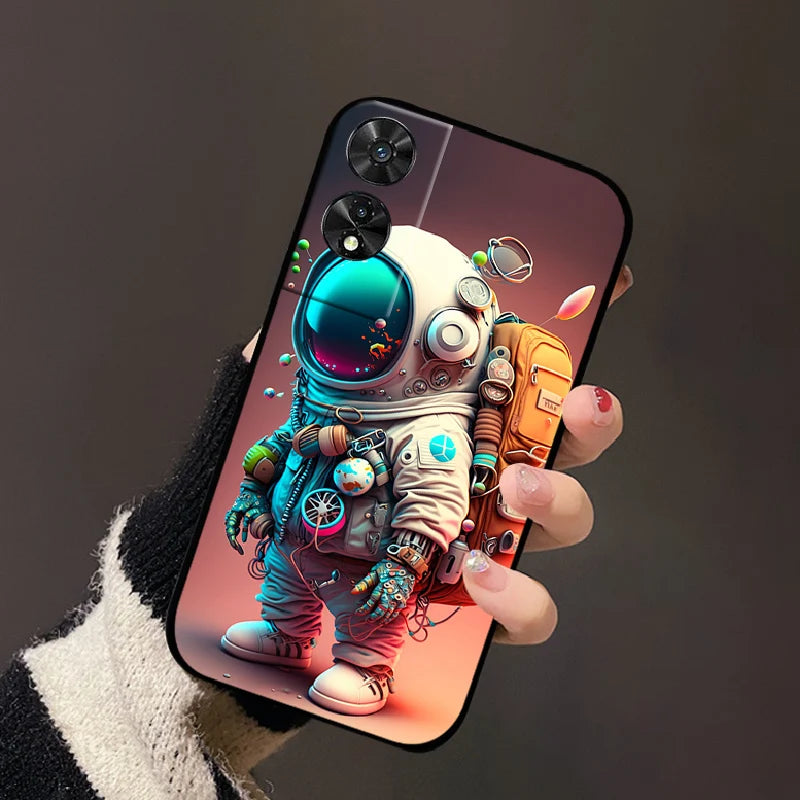 For TCL 50 5G Case, 505, 50 SE Fashion Cartoon Flowers Soft TPU Silicone Phone Cover for TCL 50 XE Nxtpaper Shockproof Coque Fundas