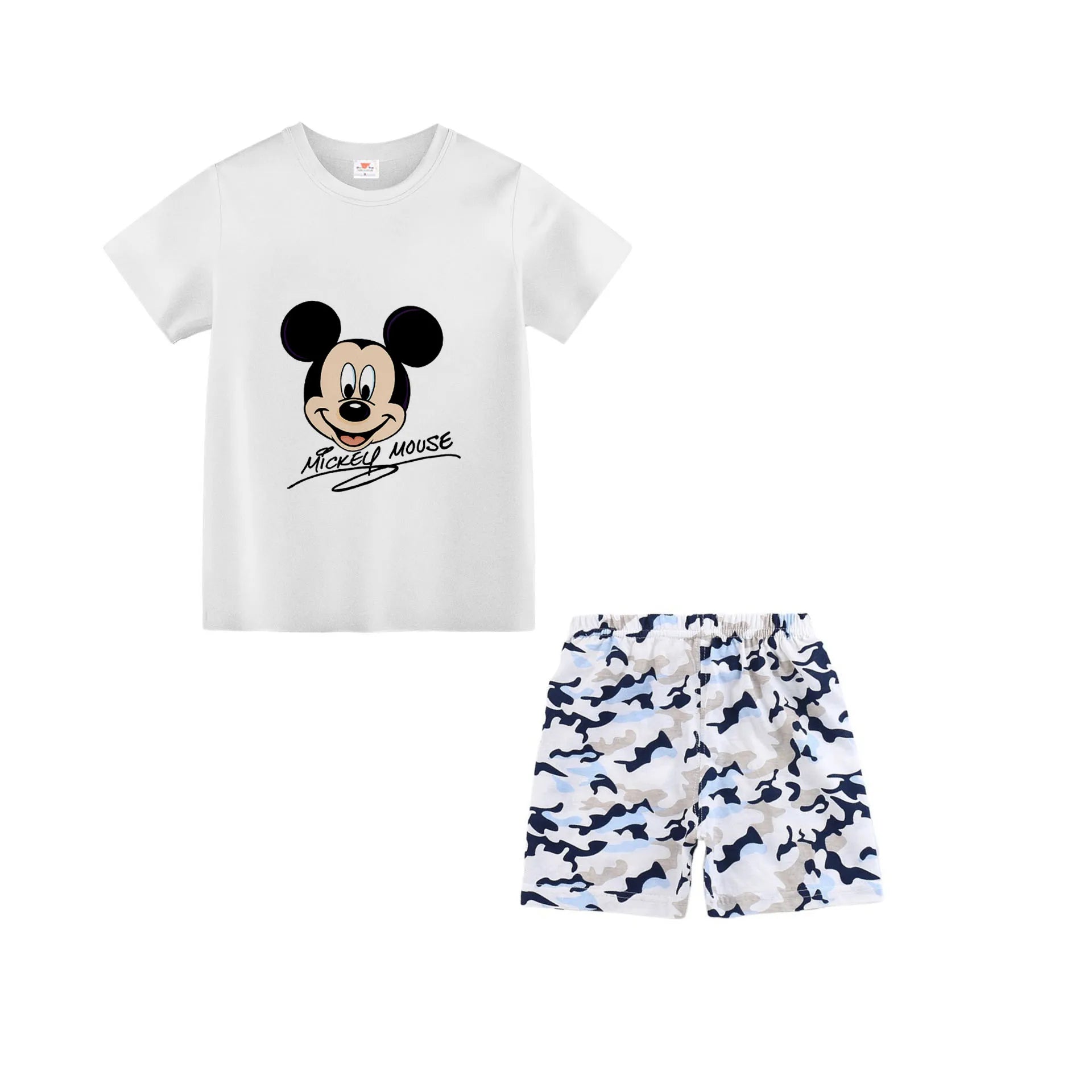 2024 Summer Boys Girls Clothes Set T-shirt+pants 2pcs Children's Clothing Fashion Pink Baby OutSet Newborn Baby Suit