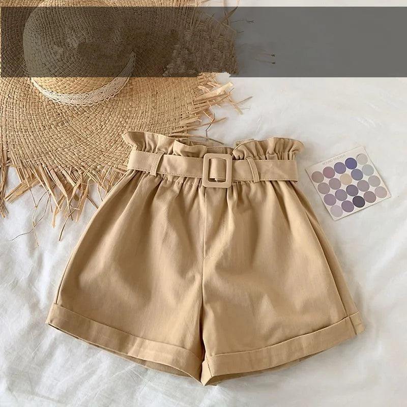 2024 Summer Kids New Girls Shorts Baby Thin Short Pant Trousers Children's Korean Girls Style Casual Clothing 3-12Yrs