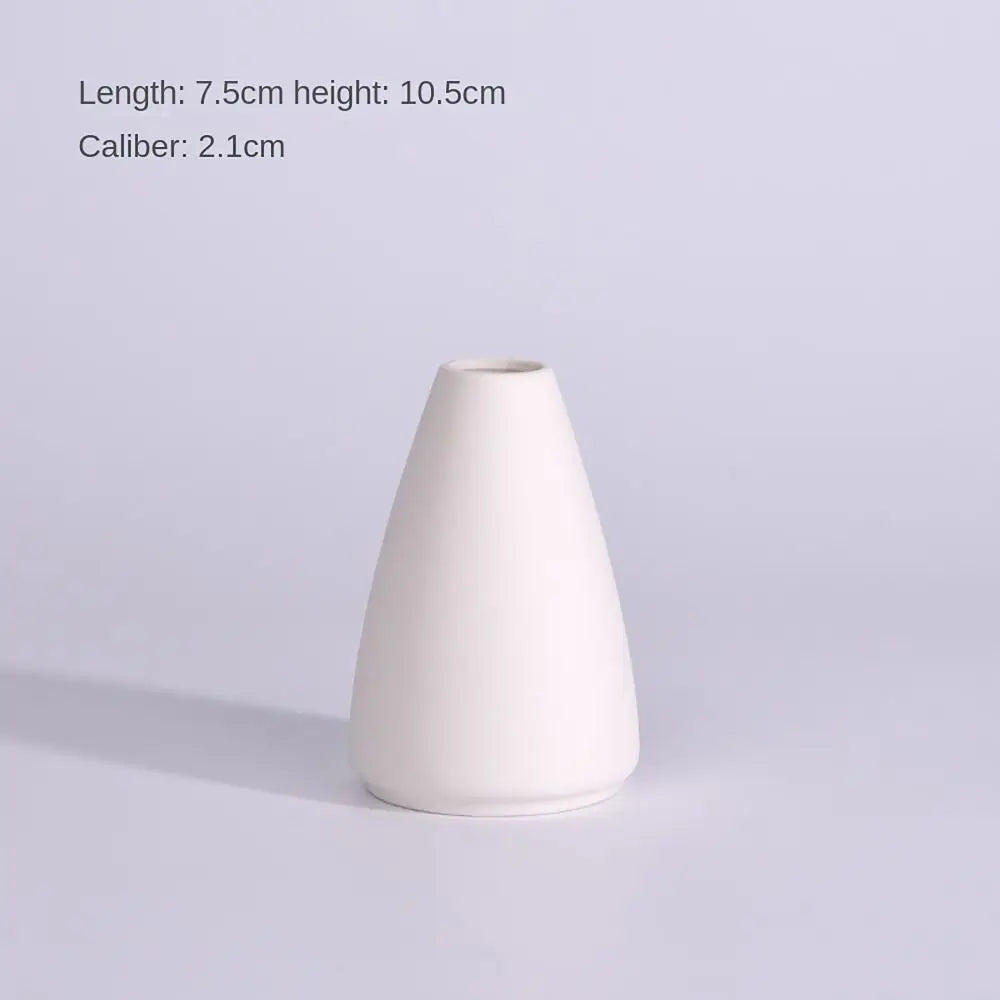 Nordic Style Ceramic Vase Ceramic Vase Desktop Ornaments Dried Flower Decor Hydroponic Plant Vase Bouquets Vases