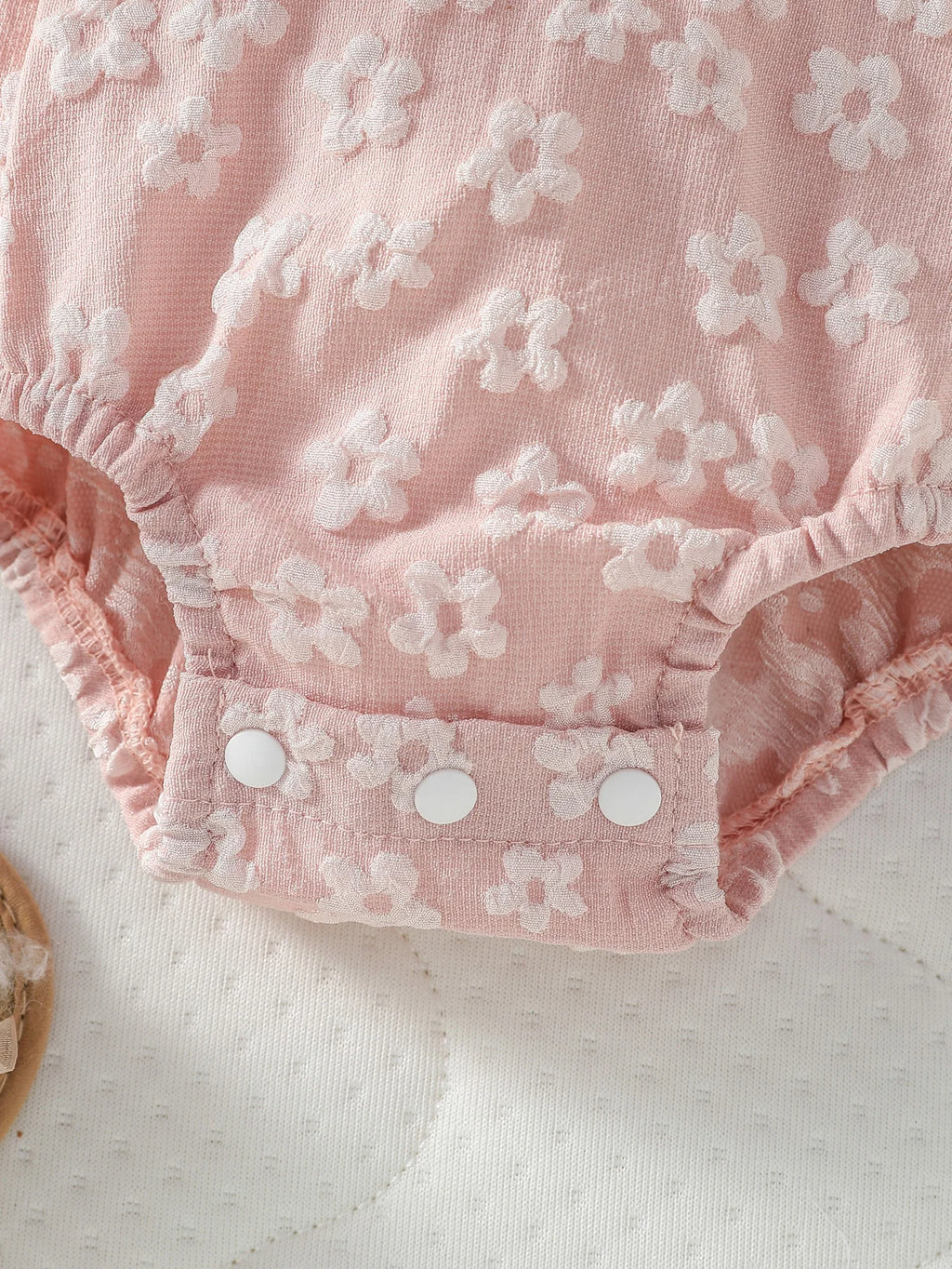 Baby Gilrs Fashion Cute Pink Print Flower Honey Jumpsuit For Summer Sleeveless Casual Clothing+Headband