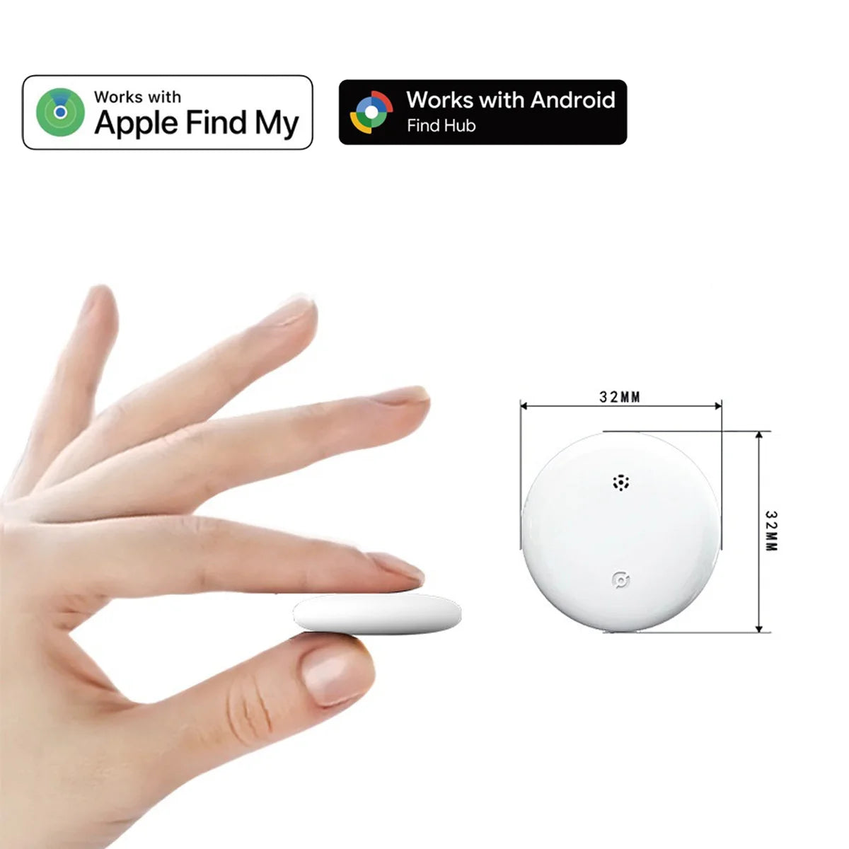 New Mini Gps Smart Tracking Tag for Ios or Android System Bluetooth Waterproof Tracker/key Finder/luggage Tracker/item Locator